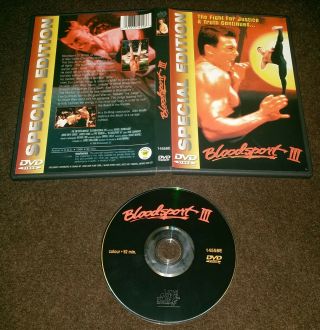 1996 Bloodsport Iii 3 Dvd John Rhys - Davies Pat Morita James Hong Oop Rare