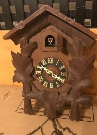 Antique Hubert Herr Triberg Germany 8 Day Cuckoo Clock - Restoration 8.  5x5.  5