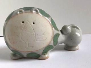 Vintage Mid Century Modern Ceramic Abstract Lion Bank