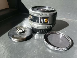 Pentax - F 28mm F2.  8 Wide Angle Autofocus Lens - Rare,  Excelent