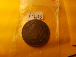 1858 Canada Top Keydate Rare Large Cent Id Ac1073.