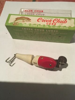 Creek Chub Jointed Pikie 2702 Vintage Fishing Lures Includes Box 2