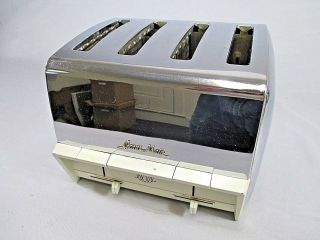 Vintage Grant Maid 4 Slice Toaster Chrome Collectible Mid Century Rare