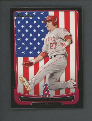 2012 Bowman International 34 Mike Trout Angels Rc Rookie " Rare Sp "
