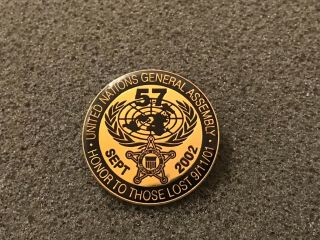 Rare U.  S.  Secret Service Unga 57 2002 Pin Non Challenge Coin.