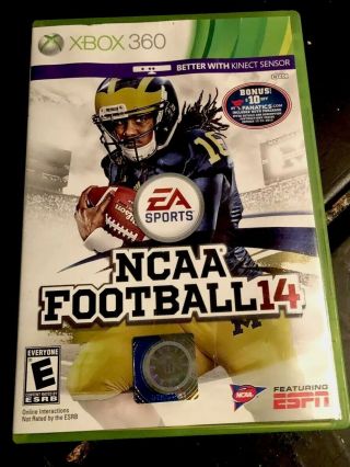 Ncaa Football 14 (microsoft Xbox 360,  2013) Complete Rare Game