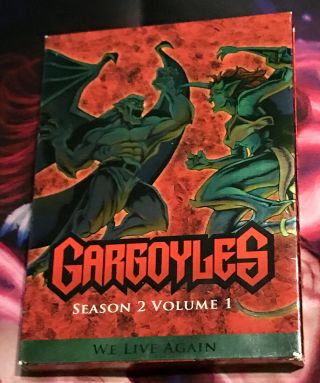 Gargoyles Season 2 Volume 1 Dvd Rare Oop Disney Cartoon
