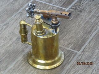 Rare Clayton & Lambert No.  7 Pint - Size Brass Blow Torch Restored