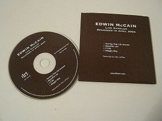 Edwin Mccain Live Sampler Cd April 2004 Rte 409 - Pr Promo Rare Maggie May I 