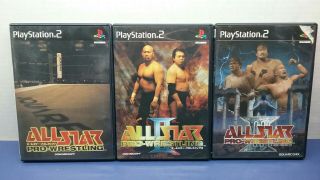 Playstation 2 All Star Pro - Wrestling 1 2 3 Ps2 Import Japan Rare
