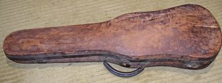 Antique Wood,  1800s 1900s Violin Case Only ;