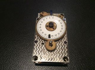 Antique Timelock Safe Vault Clock Movement.  E Howard Boston Usa.