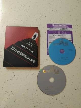 10 Cloverfield Lane (blu - Ray/dvd,  Limited.  Steelbook) Extremely Rare.