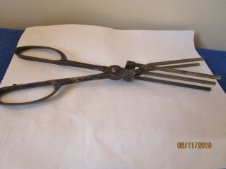 Antique 1920’s 10 ¼” Scissor Handle Marcel Wave Curling Iron