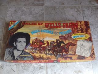 Vintage Rare Western Tales Of Wells Fargo 1959 Tv Series Erasable Pictures