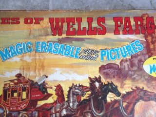 Vintage Rare Western Tales Of Wells Fargo 1959 TV Series Erasable Pictures 2