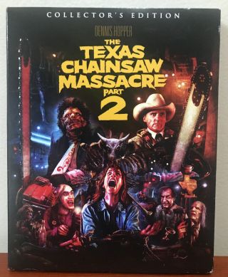 The Texas Chainsaw Massacre 2 Blu - Ray W/ Slipcover Scream Factory Rare Horror