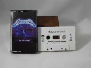 Metallica - Ride The Lightning Cassette Tape Heavy Metal 1987 Club Edition Rare