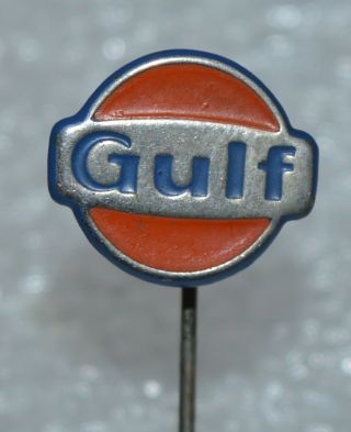 Gulf Oil Old Vintage Stick Pin Badge Rare