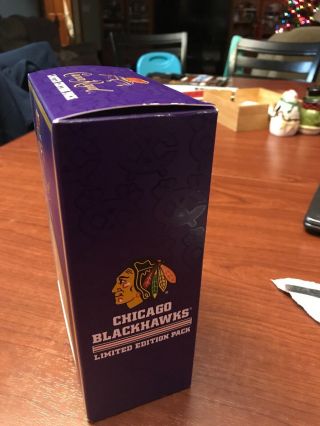 Crown Royal Chicago Blackhawks Limited Edition Box and White Bag Rare 3