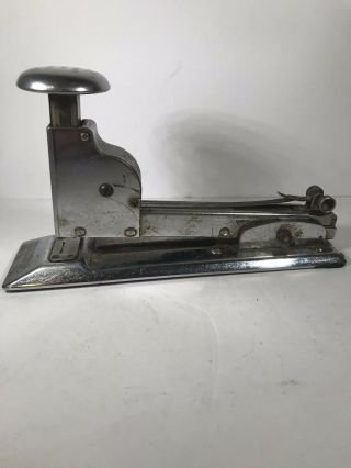 Ace Fastener Corp Table Stapler Model Antique Silver Usa Made