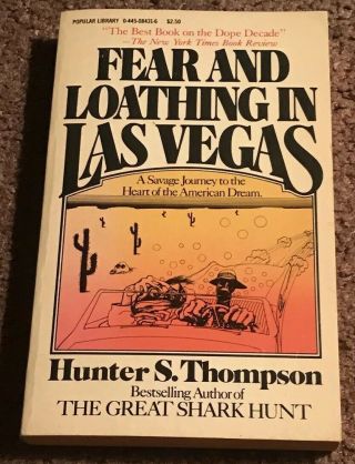 Fear And Loathing In Las Vegas By Hunter S Thompson White Cover Version Rare