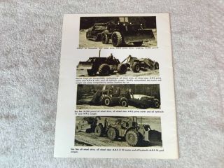 Rare 1950s Mrs Tractor Scraper Dealer Sales Brochure Ad