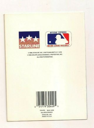 1989 Starline Ken Griffey Jr.  RC Greeting Card very rare 2