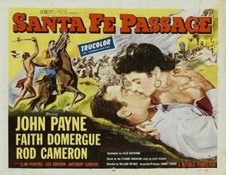 Santa Fe Passage Rare Classic Western Movie Dvd 1955 John Payne Rod Cameron