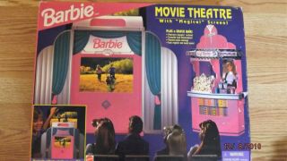 Vintage Mattel 1995 Barbie Movie Theatre Playset Complete