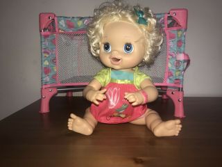 Baby Alive Real Surprises Baby Doll 2012 Blonde Rare Doll English
