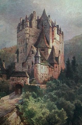 Postcard Germany Early 1900s Rare Nikolai Astudin Weirschem Eltz Castle Mosel Va