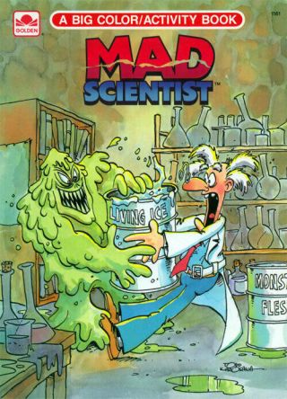 Mad Scientist Coloring Book Rare
