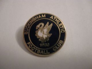 Rare Old Non - League Buckingham Athletic Football Club Enamel Brooch Pin Badge