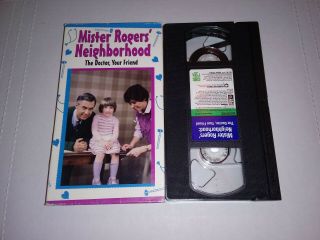 Mister Rogers Neighborhood The Doctor,  Your Friend Vhs Tape 1994 Cbs Fox Rare