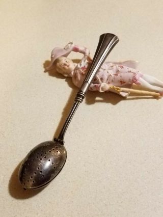 Ghf Antique Sterling Silver Tea Ball Infuser Spoon By G.  H.  French