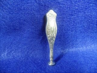Antique Victorian Sterling Silver Blank Sealing Wax Stamp Seal No.  1