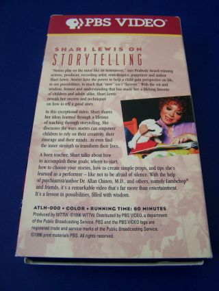 RARE 1996 Shari Lewis ' STORYTELLING 