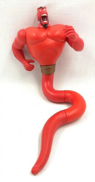 Vintage Disney Aladdin - Red Jafar Genie Action Figure - 1993 Mattel Rare