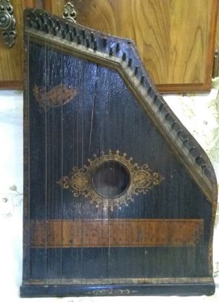 1883 Columbia Zither Special For Repair Parts Wall Decor