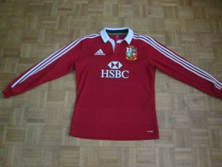Rare Long Sleeved British Lions 2013 Tour Rugby Shirt - Adidas - Adult Large