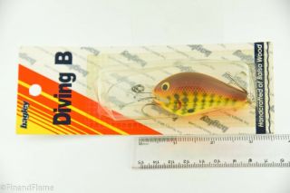 Vintage Bagley Diving B2 DB2 Antique Fishing Lure on Card 3