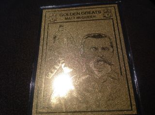 Liverpool Fc Matt Mcqueen Football Danbury Golden Greats Card Rare Lfc
