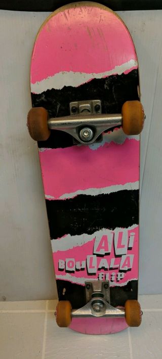 Old School Vintage Rare Pink Ali Boulala Flip Skateboard Spitfire Destructo