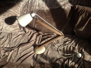 Vintage Rare Large Maclamp Desk Lamp With By Conran For Habitat Barley White Pat