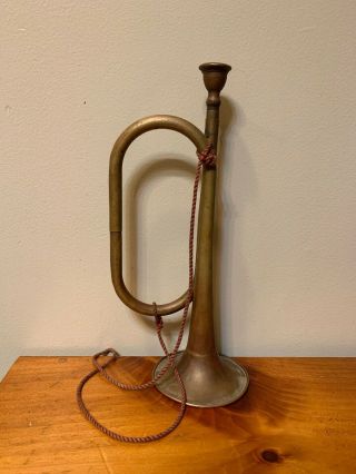Rare Vintage Military Army Czechoslovakian Bugle Musical Instrument