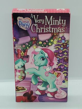 My Little Pony: A Very Minty Christmas Vhs 2005 Mlp Hasbro Rare Movie