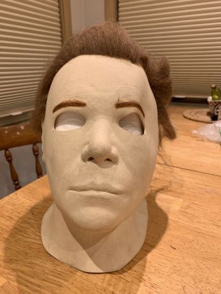1985 Don Post Studios Michael Myers Mask And Plastic Machete Rare