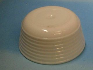 Rare Vintage Ge Lg Mixing Bowl White Milkglass 8 Ribs Mixer 9”rd 4 1/4”h 91z4