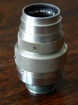 Rare Vintage Meopta Tele - Mirar Camera Admira Lens 3,  5/35 Screw D Mount,  Filter
